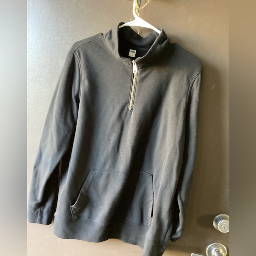 Black half zip sweater